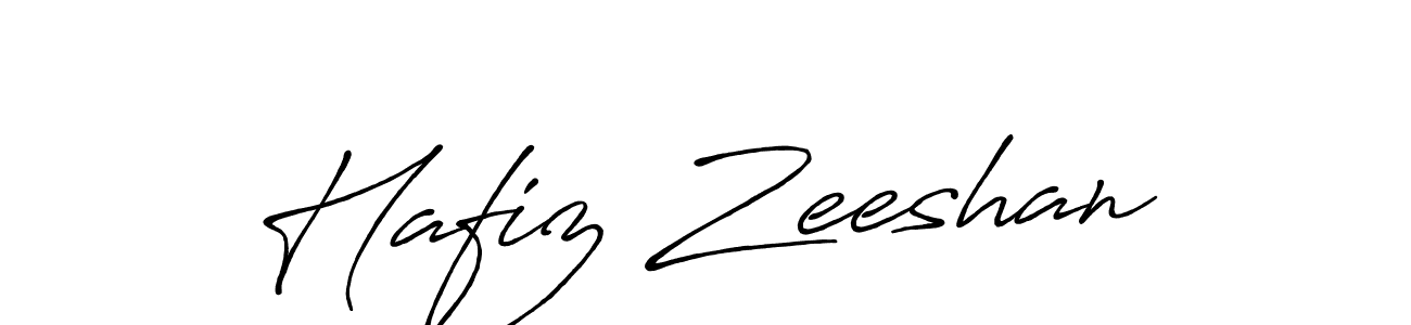 How to make Hafiz Zeeshan name signature. Use Antro_Vectra_Bolder style for creating short signs online. This is the latest handwritten sign. Hafiz Zeeshan signature style 7 images and pictures png