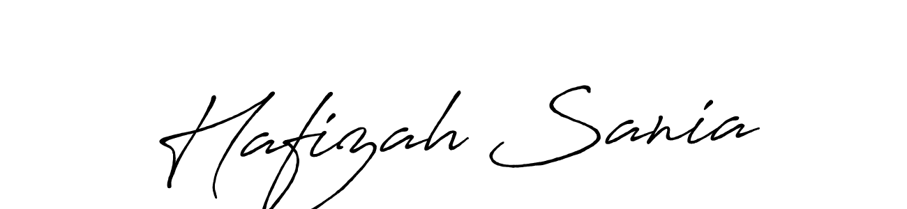 Design your own signature with our free online signature maker. With this signature software, you can create a handwritten (Antro_Vectra_Bolder) signature for name Hafizah Sania. Hafizah Sania signature style 7 images and pictures png