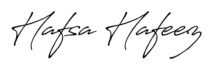 Turn your name Hafsa Hafeez into a signature brand with Antro_Vectra_Bolder styling. Download in standard PNG or transparent format anytime. Hafsa Hafeez signature style 7 images and pictures png
