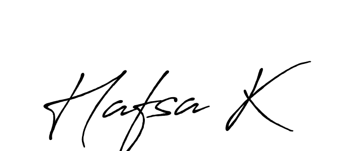 How to make Hafsa K signature? Antro_Vectra_Bolder is a professional autograph style. Create handwritten signature for Hafsa K name. Hafsa K signature style 7 images and pictures png