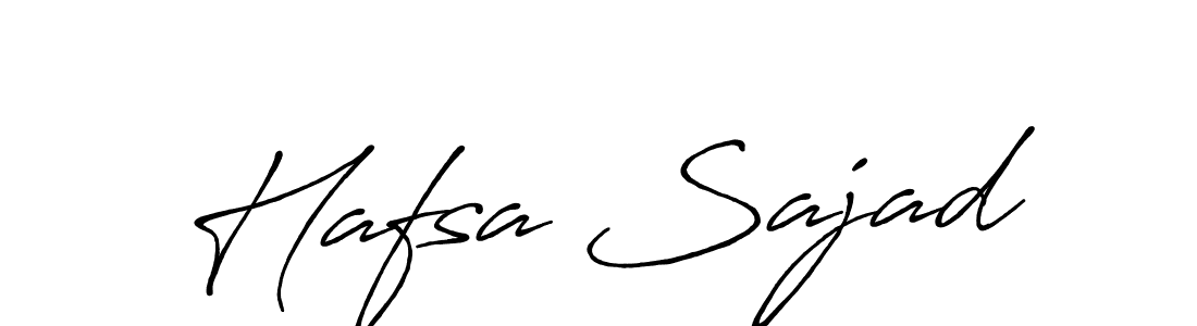 How to make Hafsa Sajad name signature. Use Antro_Vectra_Bolder style for creating short signs online. This is the latest handwritten sign. Hafsa Sajad signature style 7 images and pictures png