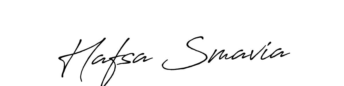 It looks lik you need a new signature style for name Hafsa Smavia. Design unique handwritten (Antro_Vectra_Bolder) signature with our free signature maker in just a few clicks. Hafsa Smavia signature style 7 images and pictures png
