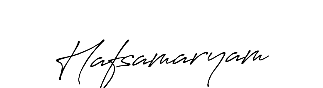 Create a beautiful signature design for name Hafsamaryam. With this signature (Antro_Vectra_Bolder) fonts, you can make a handwritten signature for free. Hafsamaryam signature style 7 images and pictures png