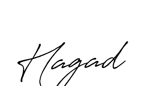 Use a signature maker to create a handwritten signature online. With this signature software, you can design (Antro_Vectra_Bolder) your own signature for name Hagad. Hagad signature style 7 images and pictures png