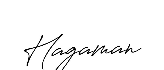 Make a beautiful signature design for name Hagaman. With this signature (Antro_Vectra_Bolder) style, you can create a handwritten signature for free. Hagaman signature style 7 images and pictures png