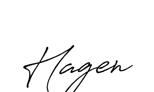 Make a beautiful signature design for name Hagen. With this signature (Antro_Vectra_Bolder) style, you can create a handwritten signature for free. Hagen signature style 7 images and pictures png