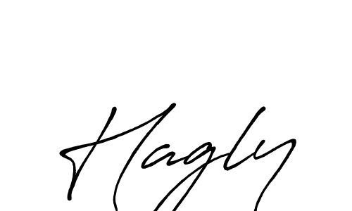 Create a beautiful signature design for name Hagly. With this signature (Antro_Vectra_Bolder) fonts, you can make a handwritten signature for free. Hagly signature style 7 images and pictures png