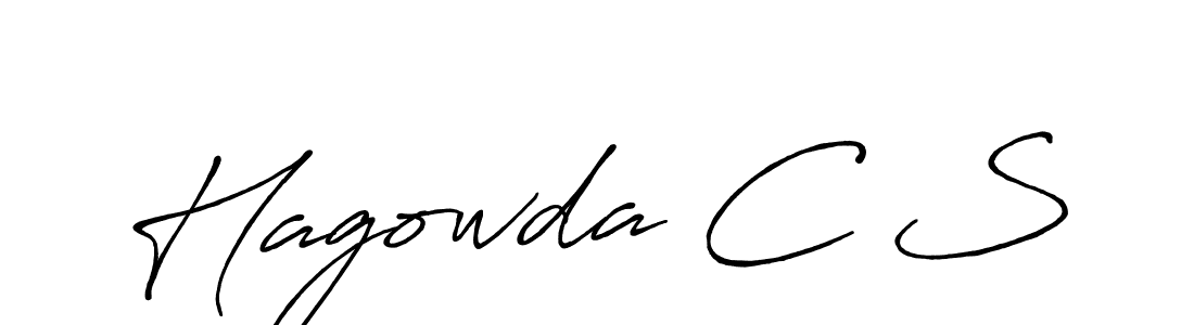 Create a beautiful signature design for name Hagowda C S. With this signature (Antro_Vectra_Bolder) fonts, you can make a handwritten signature for free. Hagowda C S signature style 7 images and pictures png