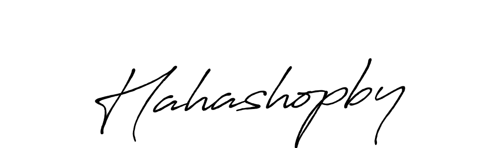 Create a beautiful signature design for name Hahashopby. With this signature (Antro_Vectra_Bolder) fonts, you can make a handwritten signature for free. Hahashopby signature style 7 images and pictures png