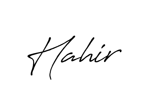 Design your own signature with our free online signature maker. With this signature software, you can create a handwritten (Antro_Vectra_Bolder) signature for name Hahir. Hahir signature style 7 images and pictures png