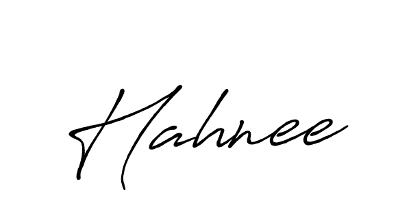 Hahnee stylish signature style. Best Handwritten Sign (Antro_Vectra_Bolder) for my name. Handwritten Signature Collection Ideas for my name Hahnee. Hahnee signature style 7 images and pictures png