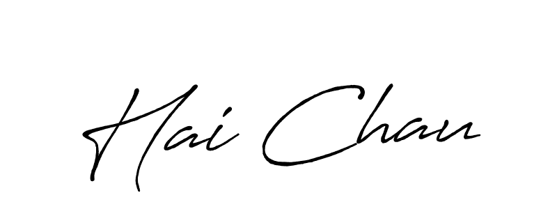 Hai Chau stylish signature style. Best Handwritten Sign (Antro_Vectra_Bolder) for my name. Handwritten Signature Collection Ideas for my name Hai Chau. Hai Chau signature style 7 images and pictures png