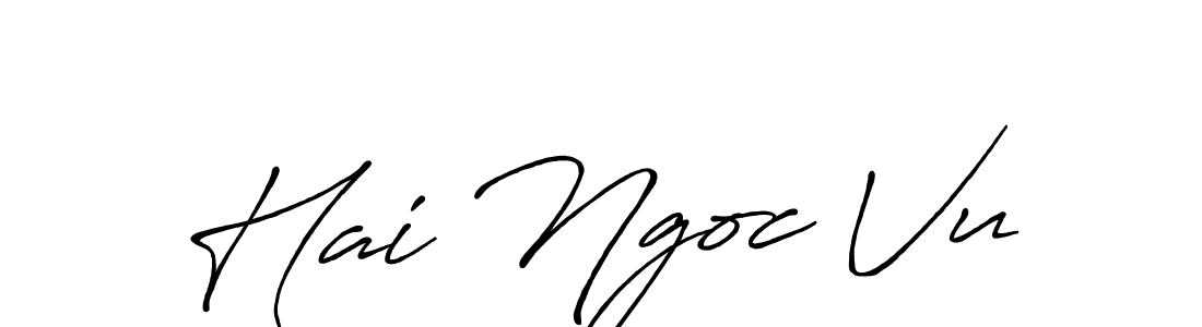 It looks lik you need a new signature style for name Hai Ngoc Vu. Design unique handwritten (Antro_Vectra_Bolder) signature with our free signature maker in just a few clicks. Hai Ngoc Vu signature style 7 images and pictures png