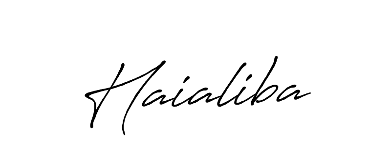Create a beautiful signature design for name Haialiba. With this signature (Antro_Vectra_Bolder) fonts, you can make a handwritten signature for free. Haialiba signature style 7 images and pictures png