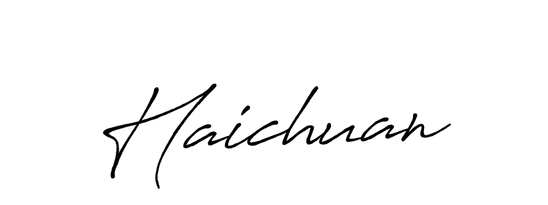 Haichuan stylish signature style. Best Handwritten Sign (Antro_Vectra_Bolder) for my name. Handwritten Signature Collection Ideas for my name Haichuan. Haichuan signature style 7 images and pictures png