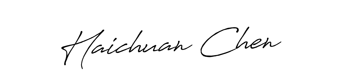 Design your own signature with our free online signature maker. With this signature software, you can create a handwritten (Antro_Vectra_Bolder) signature for name Haichuan Chen. Haichuan Chen signature style 7 images and pictures png