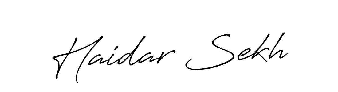 Make a beautiful signature design for name Haidar Sekh. Use this online signature maker to create a handwritten signature for free. Haidar Sekh signature style 7 images and pictures png