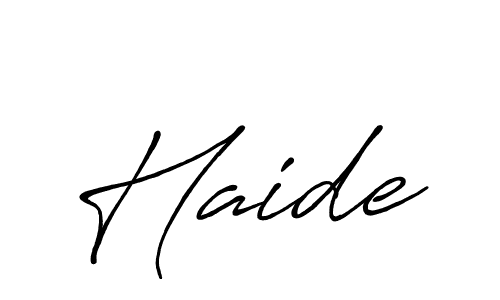 Once you've used our free online signature maker to create your best signature Antro_Vectra_Bolder style, it's time to enjoy all of the benefits that Haide name signing documents. Haide signature style 7 images and pictures png