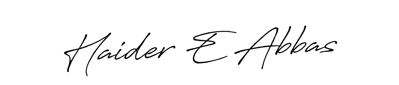 How to make Haider E Abbas signature? Antro_Vectra_Bolder is a professional autograph style. Create handwritten signature for Haider E Abbas name. Haider E Abbas signature style 7 images and pictures png