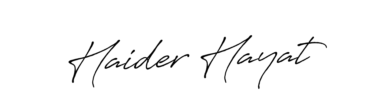 How to make Haider Hayat signature? Antro_Vectra_Bolder is a professional autograph style. Create handwritten signature for Haider Hayat name. Haider Hayat signature style 7 images and pictures png