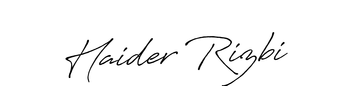 How to Draw Haider Rizbi signature style? Antro_Vectra_Bolder is a latest design signature styles for name Haider Rizbi. Haider Rizbi signature style 7 images and pictures png