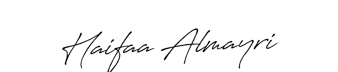 How to make Haifaa Almayri signature? Antro_Vectra_Bolder is a professional autograph style. Create handwritten signature for Haifaa Almayri name. Haifaa Almayri signature style 7 images and pictures png