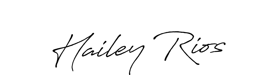 Also You can easily find your signature by using the search form. We will create Hailey Rios name handwritten signature images for you free of cost using Antro_Vectra_Bolder sign style. Hailey Rios signature style 7 images and pictures png