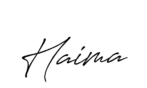 Haima stylish signature style. Best Handwritten Sign (Antro_Vectra_Bolder) for my name. Handwritten Signature Collection Ideas for my name Haima. Haima signature style 7 images and pictures png