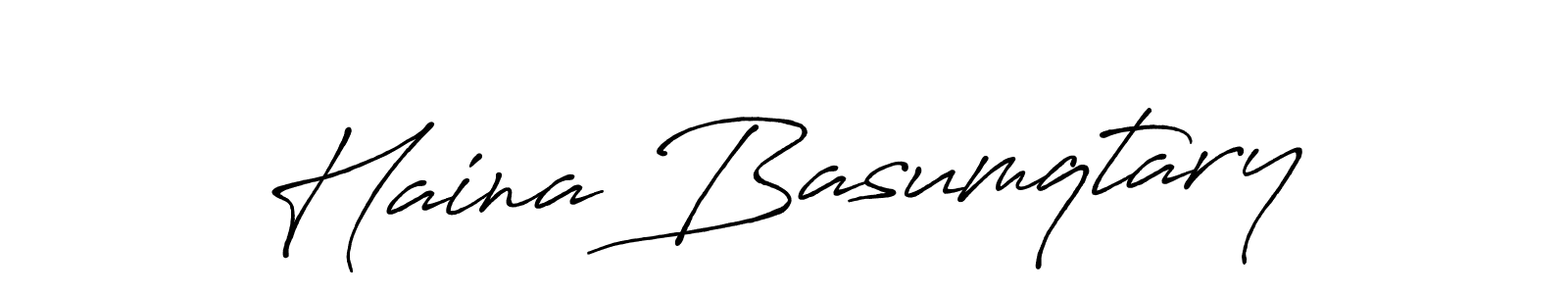 Design your own signature with our free online signature maker. With this signature software, you can create a handwritten (Antro_Vectra_Bolder) signature for name Haina Basumqtary. Haina Basumqtary signature style 7 images and pictures png
