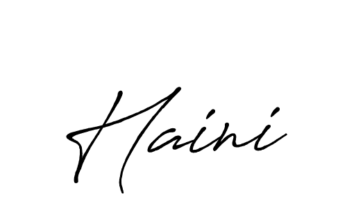 You should practise on your own different ways (Antro_Vectra_Bolder) to write your name (Haini) in signature. don't let someone else do it for you. Haini signature style 7 images and pictures png