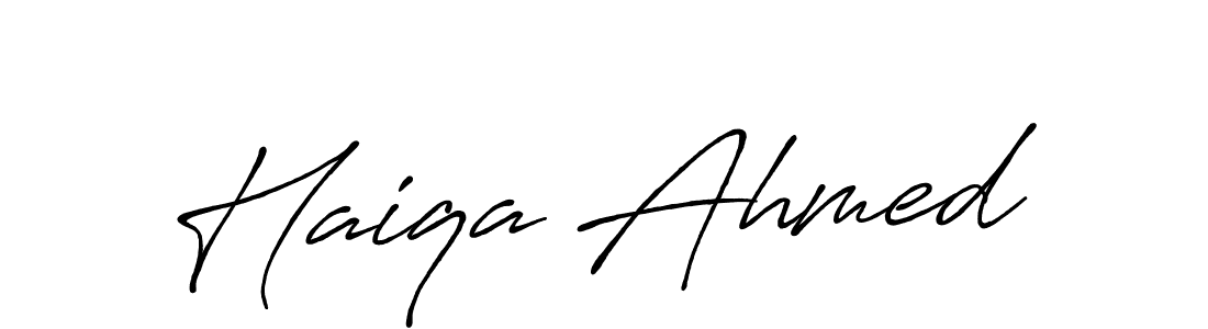 It looks lik you need a new signature style for name Haiqa Ahmed. Design unique handwritten (Antro_Vectra_Bolder) signature with our free signature maker in just a few clicks. Haiqa Ahmed signature style 7 images and pictures png