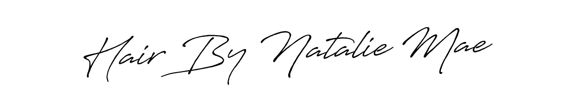 It looks lik you need a new signature style for name Hair By Natalie Mae. Design unique handwritten (Antro_Vectra_Bolder) signature with our free signature maker in just a few clicks. Hair By Natalie Mae signature style 7 images and pictures png