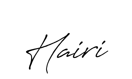 How to make Hairi name signature. Use Antro_Vectra_Bolder style for creating short signs online. This is the latest handwritten sign. Hairi signature style 7 images and pictures png