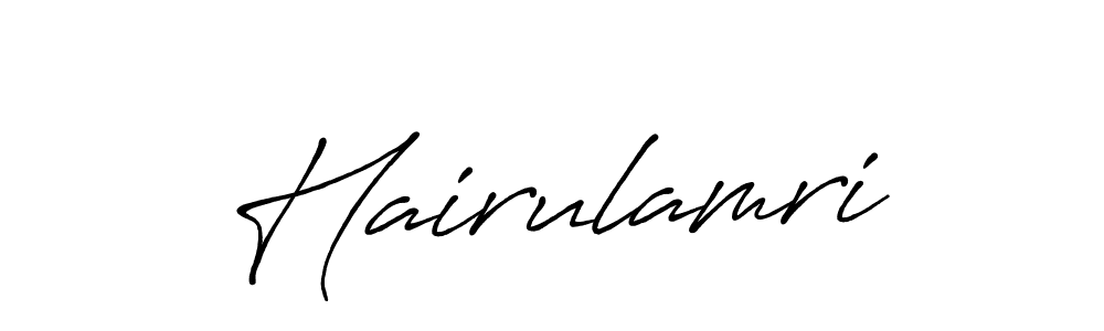 Also we have Hairulamri name is the best signature style. Create professional handwritten signature collection using Antro_Vectra_Bolder autograph style. Hairulamri signature style 7 images and pictures png