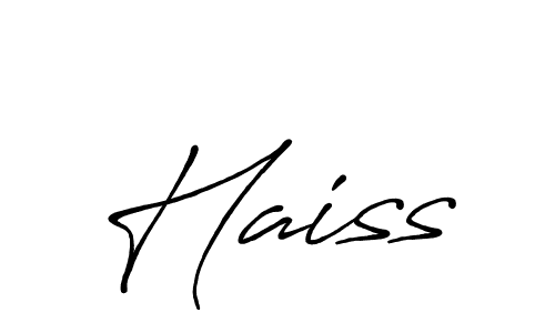 Also You can easily find your signature by using the search form. We will create Haiss name handwritten signature images for you free of cost using Antro_Vectra_Bolder sign style. Haiss signature style 7 images and pictures png