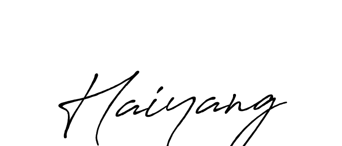 How to make Haiyang signature? Antro_Vectra_Bolder is a professional autograph style. Create handwritten signature for Haiyang name. Haiyang signature style 7 images and pictures png