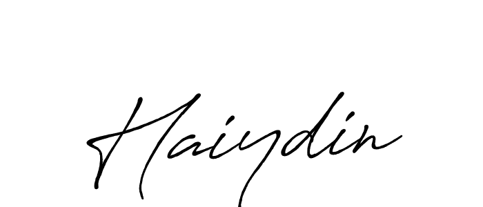 Haiydin stylish signature style. Best Handwritten Sign (Antro_Vectra_Bolder) for my name. Handwritten Signature Collection Ideas for my name Haiydin. Haiydin signature style 7 images and pictures png