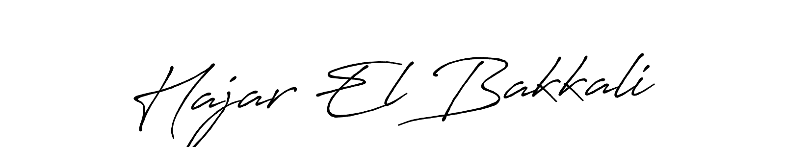 How to make Hajar El Bakkali signature? Antro_Vectra_Bolder is a professional autograph style. Create handwritten signature for Hajar El Bakkali name. Hajar El Bakkali signature style 7 images and pictures png