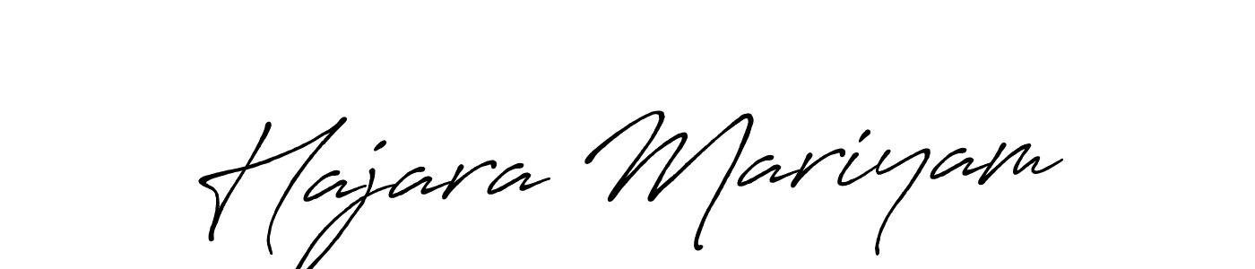 Design your own signature with our free online signature maker. With this signature software, you can create a handwritten (Antro_Vectra_Bolder) signature for name Hajara Mariyam. Hajara Mariyam signature style 7 images and pictures png