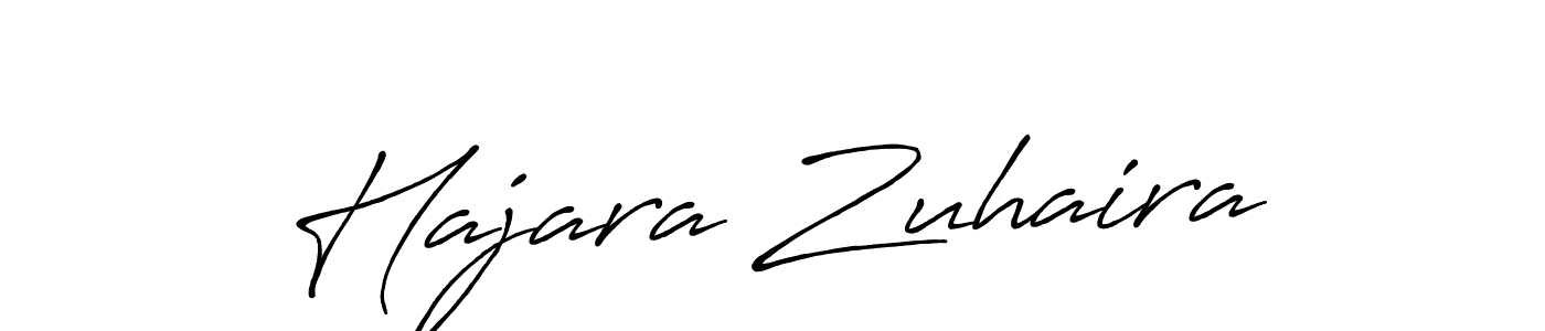 Make a beautiful signature design for name Hajara Zuhaira. With this signature (Antro_Vectra_Bolder) style, you can create a handwritten signature for free. Hajara Zuhaira signature style 7 images and pictures png