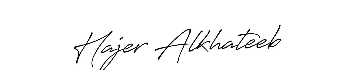 It looks lik you need a new signature style for name Hajer Alkhateeb. Design unique handwritten (Antro_Vectra_Bolder) signature with our free signature maker in just a few clicks. Hajer Alkhateeb signature style 7 images and pictures png