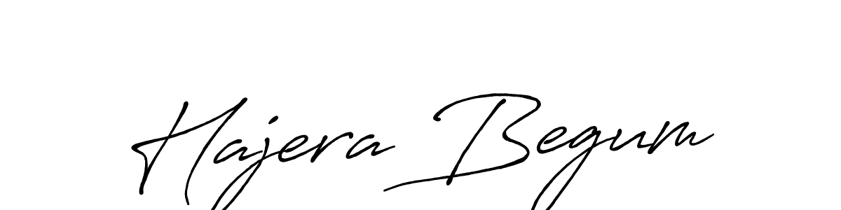 Create a beautiful signature design for name Hajera Begum. With this signature (Antro_Vectra_Bolder) fonts, you can make a handwritten signature for free. Hajera Begum signature style 7 images and pictures png