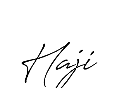 Create a beautiful signature design for name Haji. With this signature (Antro_Vectra_Bolder) fonts, you can make a handwritten signature for free. Haji signature style 7 images and pictures png