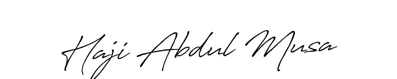 The best way (Antro_Vectra_Bolder) to make a short signature is to pick only two or three words in your name. The name Haji Abdul Musa include a total of six letters. For converting this name. Haji Abdul Musa signature style 7 images and pictures png
