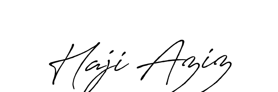 Antro_Vectra_Bolder is a professional signature style that is perfect for those who want to add a touch of class to their signature. It is also a great choice for those who want to make their signature more unique. Get Haji Aziz name to fancy signature for free. Haji Aziz signature style 7 images and pictures png