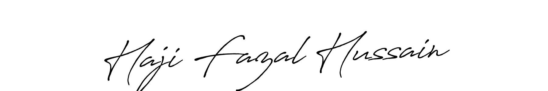 Use a signature maker to create a handwritten signature online. With this signature software, you can design (Antro_Vectra_Bolder) your own signature for name Haji Fazal Hussain. Haji Fazal Hussain signature style 7 images and pictures png