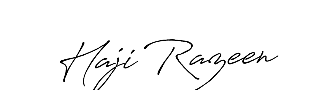 Also You can easily find your signature by using the search form. We will create Haji Razeen name handwritten signature images for you free of cost using Antro_Vectra_Bolder sign style. Haji Razeen signature style 7 images and pictures png