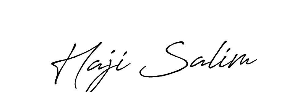 You should practise on your own different ways (Antro_Vectra_Bolder) to write your name (Haji Salim) in signature. don't let someone else do it for you. Haji Salim signature style 7 images and pictures png