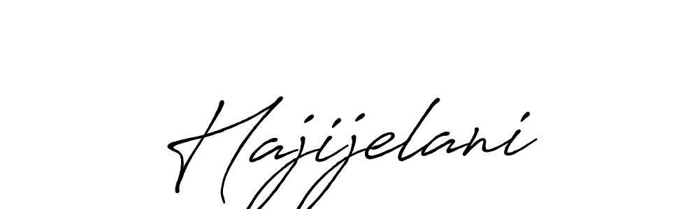 You should practise on your own different ways (Antro_Vectra_Bolder) to write your name (Hajijelani) in signature. don't let someone else do it for you. Hajijelani signature style 7 images and pictures png