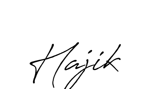 Make a beautiful signature design for name Hajik. With this signature (Antro_Vectra_Bolder) style, you can create a handwritten signature for free. Hajik signature style 7 images and pictures png
